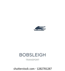bobsleigh icon vector on white background, bobsleigh trendy filled icons from Transport collection, bobsleigh vector illustration
