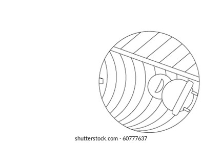 Bobsleigh outline