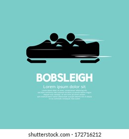 Bobsleigh Vector Illustration