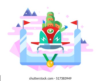 Bobsleigh winter sport