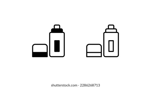 Diseño de icono Boby Spray con ilustración de fondo blanco