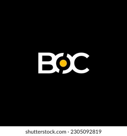 BOC initial letter monogram logo