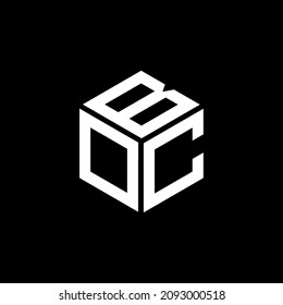 BOC Einzigartiges abstraktes geometrisches Vektor Liebesbrief Logo Design.