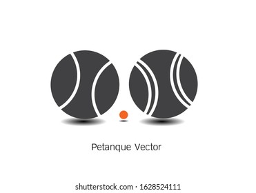 Bocce Ball Set Icon - Petanque Vector  Illustration EPS 10.