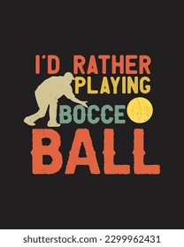 Bocce ball t-shirt design, Bocce typography t-shirt design