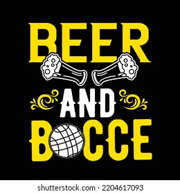 DISEÑO DE LA TIPOGRAFÍA DE BOCCE BALL Y DISEÑO DE LA CAMISA Y EL SVG
