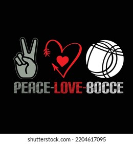 BOCCE BALL TYPOGRAPHY DESIGN AND T SHIRT AND SVG DESIGN