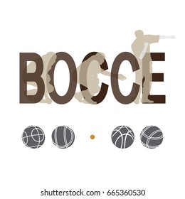 Bocce Players Boule and Bocce Balls