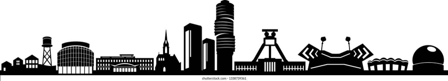 Bochum City Skyline