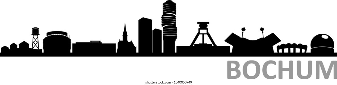 Bochum City Skyline