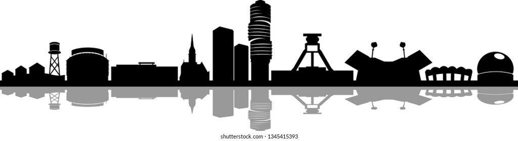 Bochum City Skyline