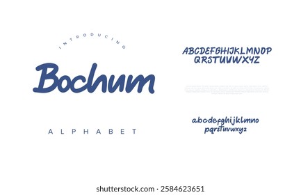 Bochum font Calligraphy Logotype Script Brush Font Type Font lettering handwritten