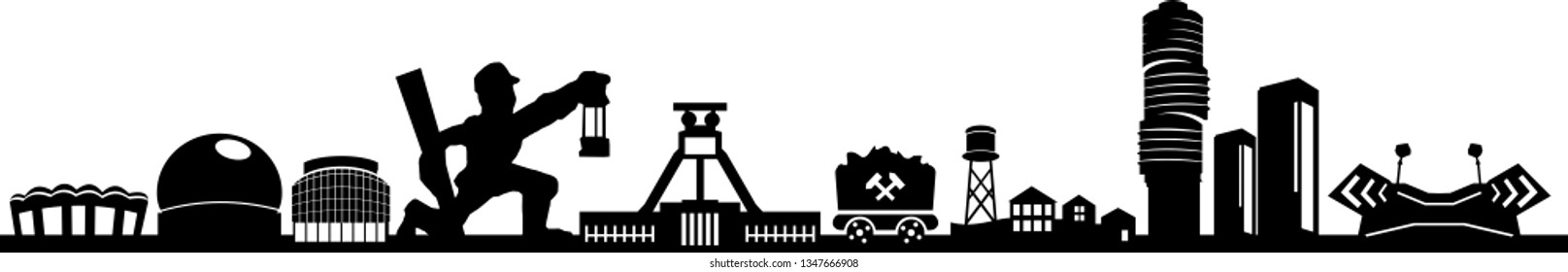 Bochum Skyline Cityscape