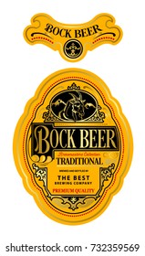 Bock Beer Label Design