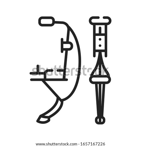Bocking black line icon on white background. Extreme sport. Jumps and tricks. Pictogram for web page, mobile app, promo. UI UX GUI design element. Editable stroke.