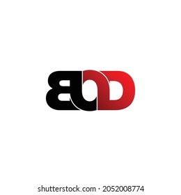 BOD letter monogram logo design vector