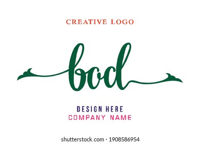 BOD lettering logo is simple, easy to understand and authoritative