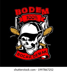 BODEM BOCAH DEMAK DESIGN VECTOR FOR CLOTHING