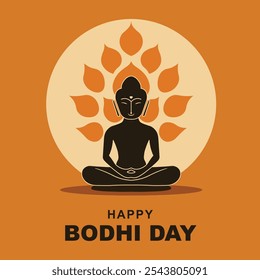 Fundo Bodhi Day. Ilustração vetorial.