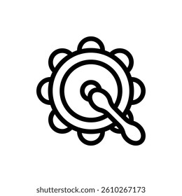 Bodhran Outline Icon. Bodhran Icon