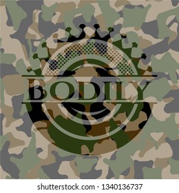 Bodily camouflaged emblem