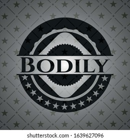Bodily realistic dark emblem. Vector Illustration. Detailed.
