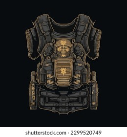 Body armor for a knight or war for games