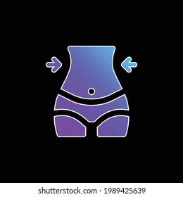 Body blue gradient vector icon