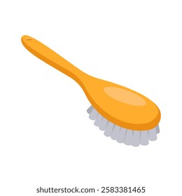Body Brush flat vector illustration isolated