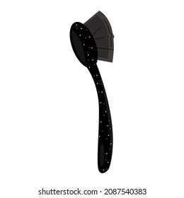 Body brush.Doodle.Vector illustration on white background.
