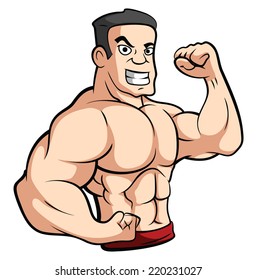 Body Builder Stock Vector (Royalty Free) 220231027 | Shutterstock