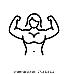 Body Builder Fitnessstudio Freaks, Vektorlogo auf weißem Hintergrund