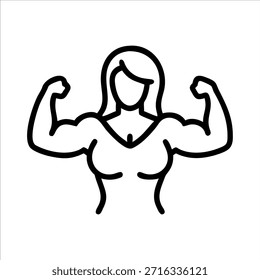 Body Builder gym freaks logotipo de Vector en el fondo blanco
