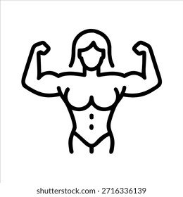 Body Builder Fitnessstudio Freaks, Vektorlogo auf weißem Hintergrund