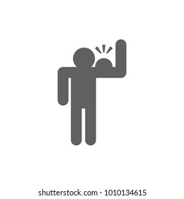 Body builder icon in trendy flat style isolated on white background. Symbol for your web site design, logo, app, UI. Vector illustration, EPS