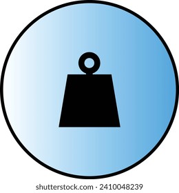 icono de aumento de peso del instrumento del generador de cuerpo 3D 