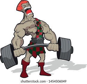 body builder lifting heavy weights