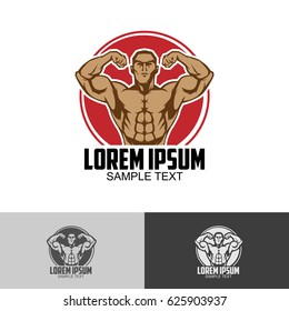 Body Builder Logo Template