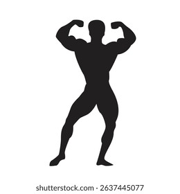 body builder muscle fitness silhouette