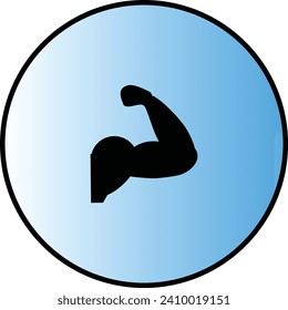 body builder unique icon 3D