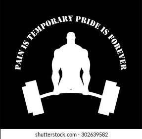 Body builder. White silhouette of Bodybuilder fitness model illustration,  suitable for fitness club, gym, mix martial arts club, clothing illustration, apparel, product identity. etc. 