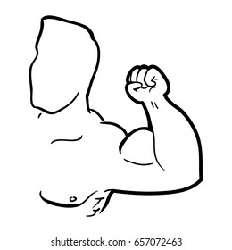 Body building and gym cartoon