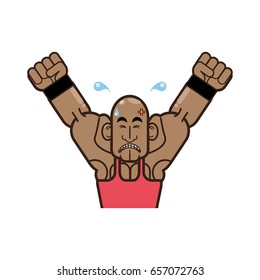 Body building and gym cartoon