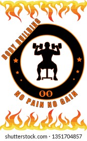 body building gym workout vector eps and jpg