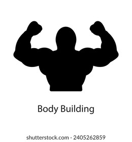 Body Building icon. fitness icons vector trendy style illustration on whitebackground..eps