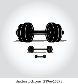Body Building Logo Vector Art dumbbell Logo fitness 