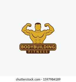 body building Vector Logo Design Template