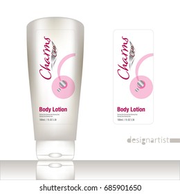 body care cosmetics designs collection. Packaging templates. charms body wash silver label