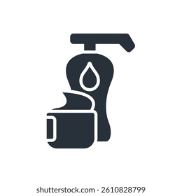 body care icons isolated on White Background. Flat style design