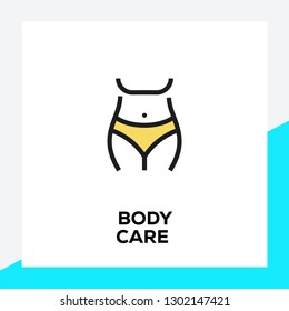 BODY CARE LINE ICON SET